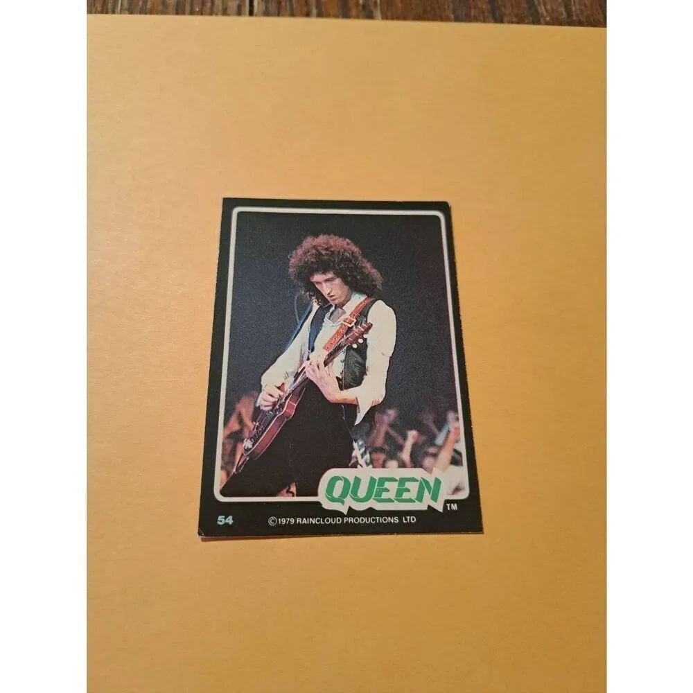 Vintage 1979 Raincloud Productions Queen Trading Card #54 Rock Band Memorabilia